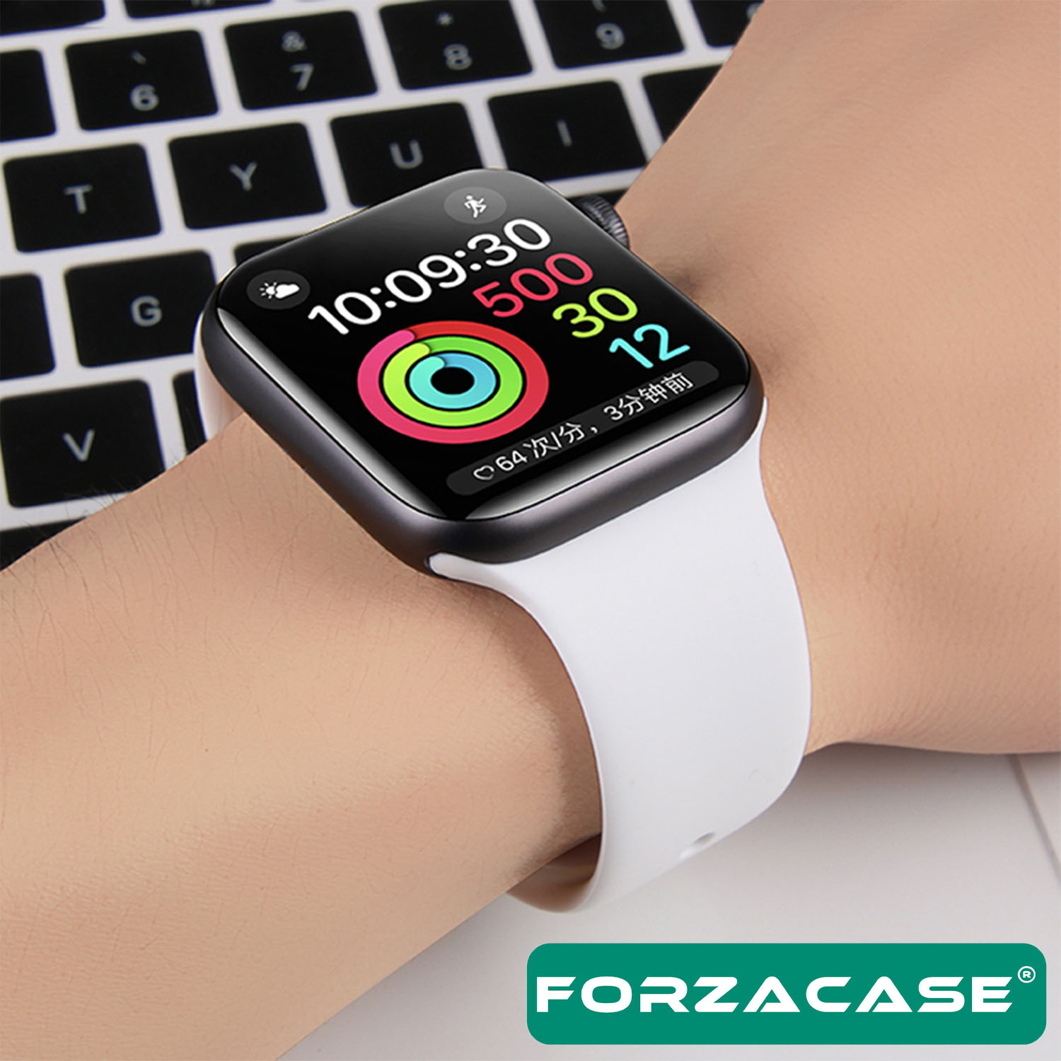 Forzacase%20Apple%20Watch%2038%20/%2040%20/%2041%20mm%20uyumlu%20Silikon%20Kordon%20Kayış%20-%20FC004