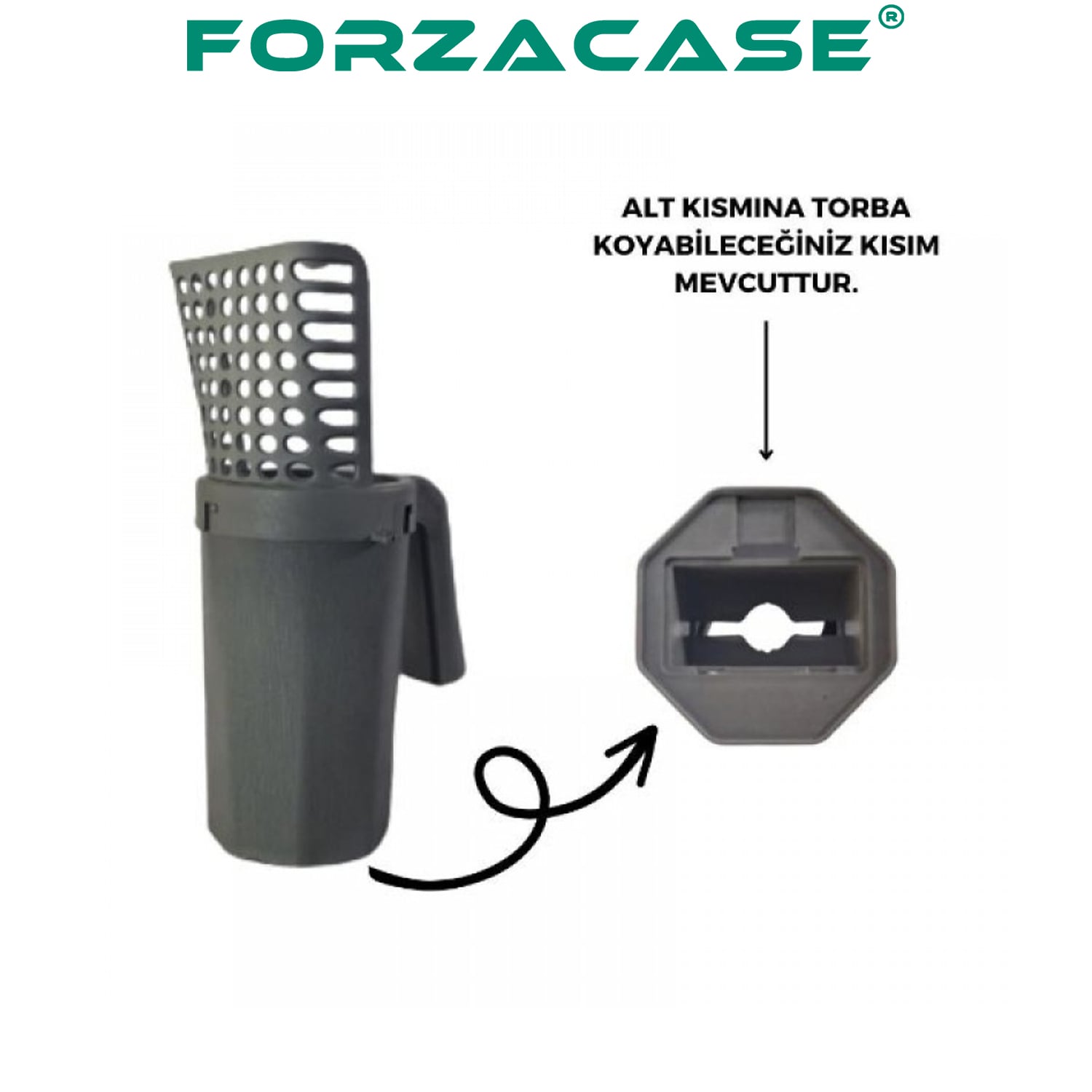 Forzacase%20Elekli%20Kedi%20Kumu%20Serpme%20Temizleme%20Küreği%20+%20Dışkı%20Torbası%20Poşeti%20-%20FC280