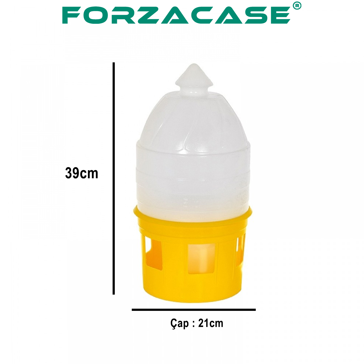 Forzacase%205%20Lt.%20Kuplu%20Plastik%20Güvercin%20Suluğu%20-%20FC289