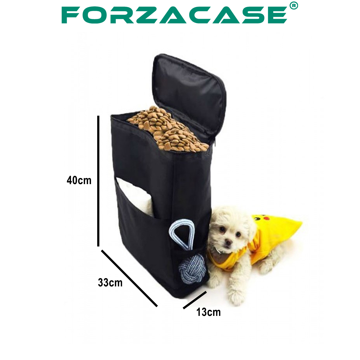 Forzacase%2017%20Litre%20Kedi%20Köpek%20Mama%20Taşıma%20Çantası%20Siyah%20Büyük%20Boy%20Su%20Geçirmez%20-%20FC290