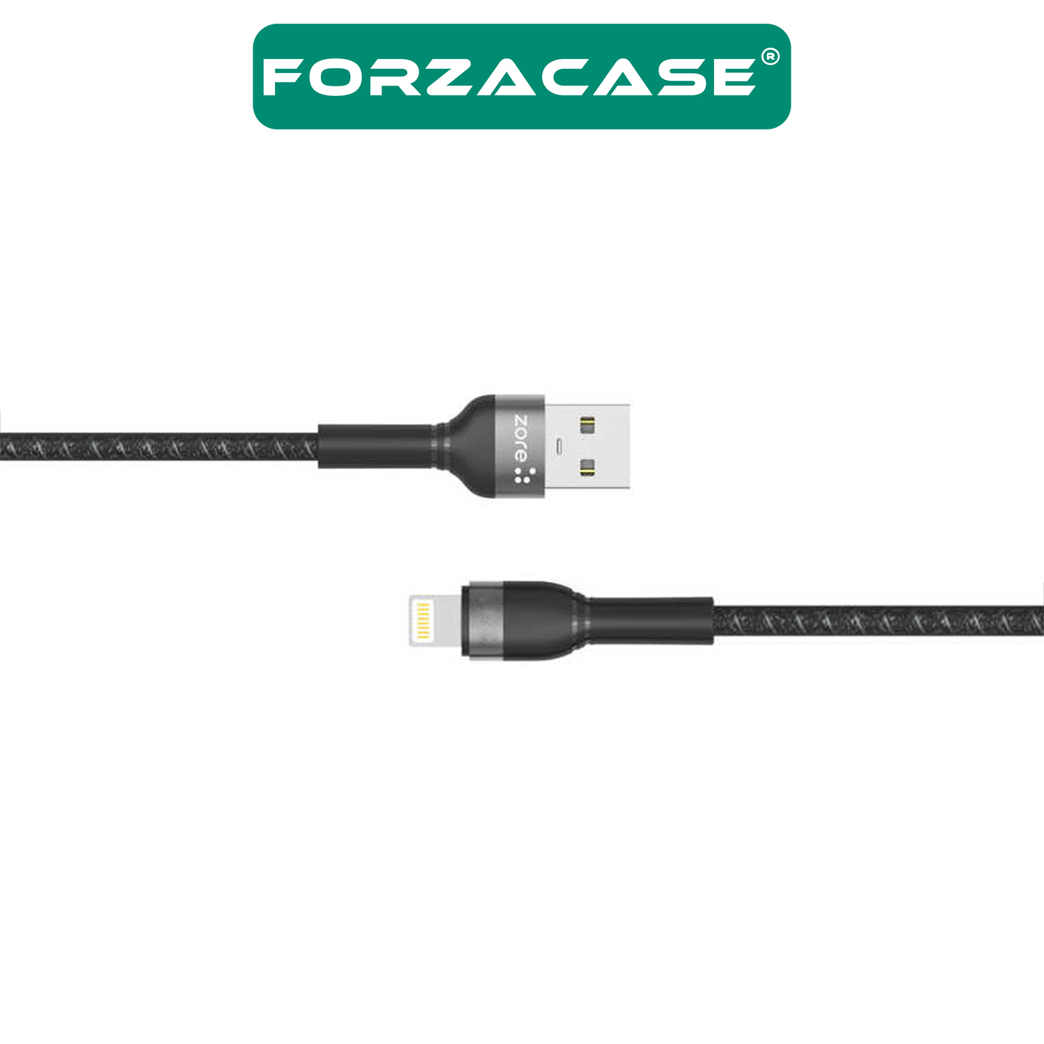 Forzacase%20iPhone%20iPad%20için%20Hydra%20Serisi%20Örgülü%20Lightning%20USB%20Şarj%20ve%20Data%20Kablosu%202A%202%20metre%20-%20FC309