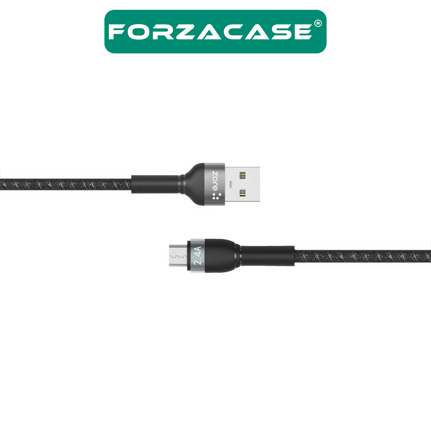 Forzacase%20Hydra%20Serisi%20Micro%20USB%20Örgülü%20Şarj%20ve%20Data%20Kablosu%202.4A%201%20metre%20-%20FC311