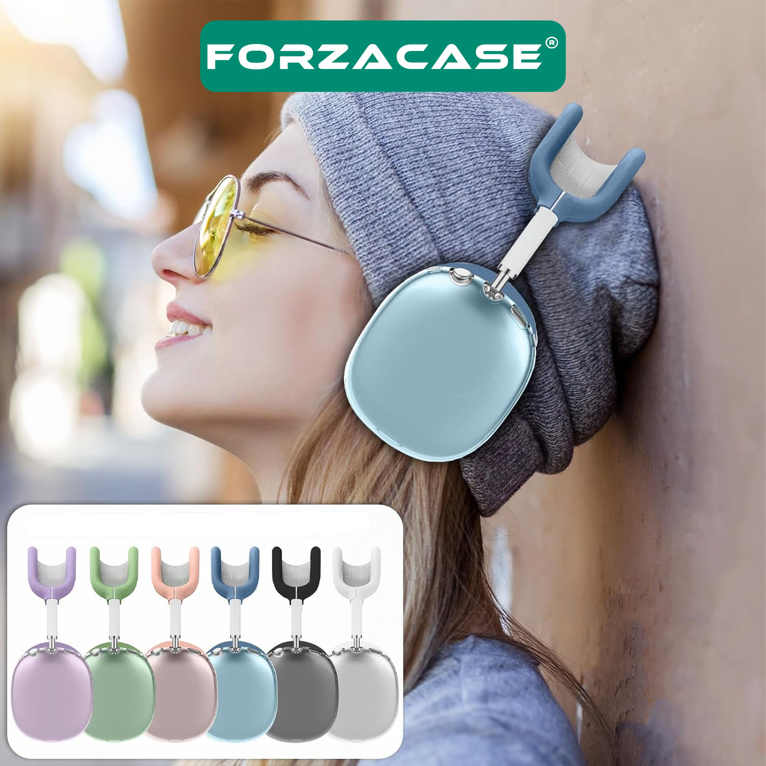 Forzacase%20Airpods%20Max%20ile%20uyumlu%20Darbe%20ve%20Çizilmelere%20Karşı%20Korumalı%20Silikon%20Kılıf%20-%20FC335