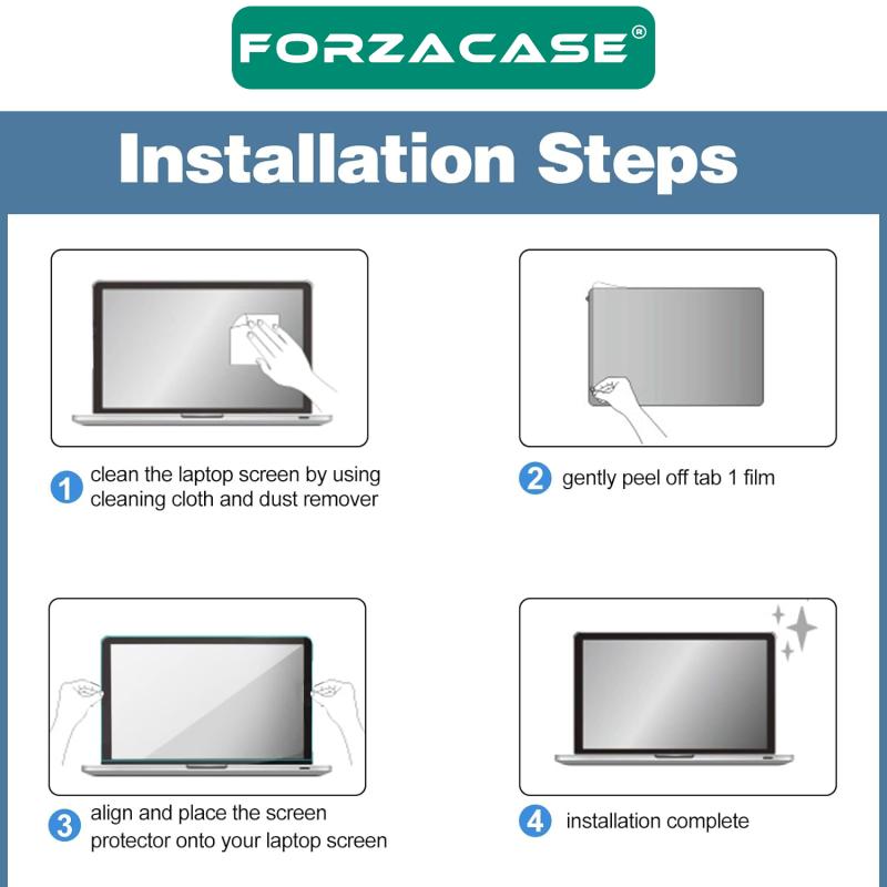 Forzacase%20Apple%20MacBook%2013.6’%20Air%202022%20A2681%202%20Adet%20Ekran%20Koruyucu%20Film%20-%20FC337