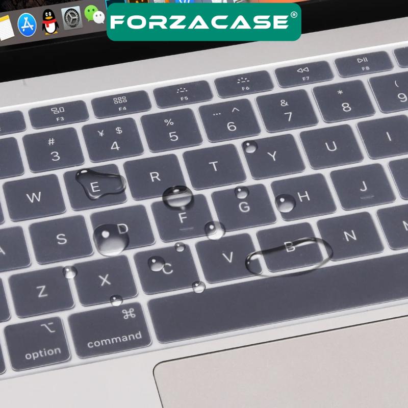 Forzacase%20Apple%20Macbook%2016’%20Touch%20Bar%20A2141%20Silikon%20Klavye%20Koruması%20Şeffaf%20EU%20/%20Türkçe-%20FC338