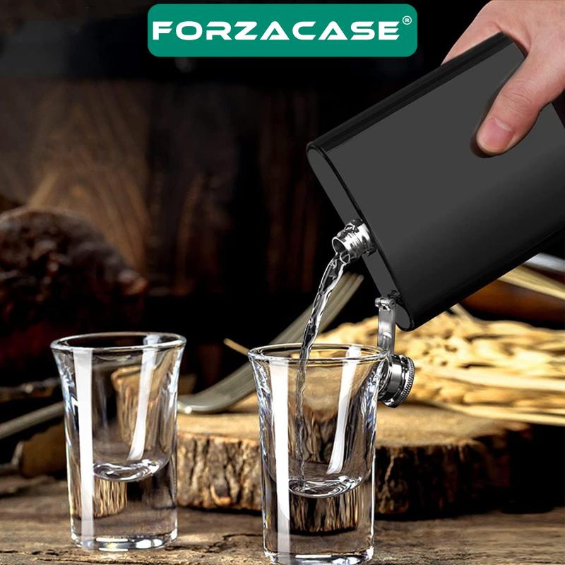 Forzacase%20Taşınabilir%20Paslanmaz%20Çelik%20İçeçek%20Matarası%20Cep%20Şişesi%207%20oz%20/%20205%20ml%20-%20FC355