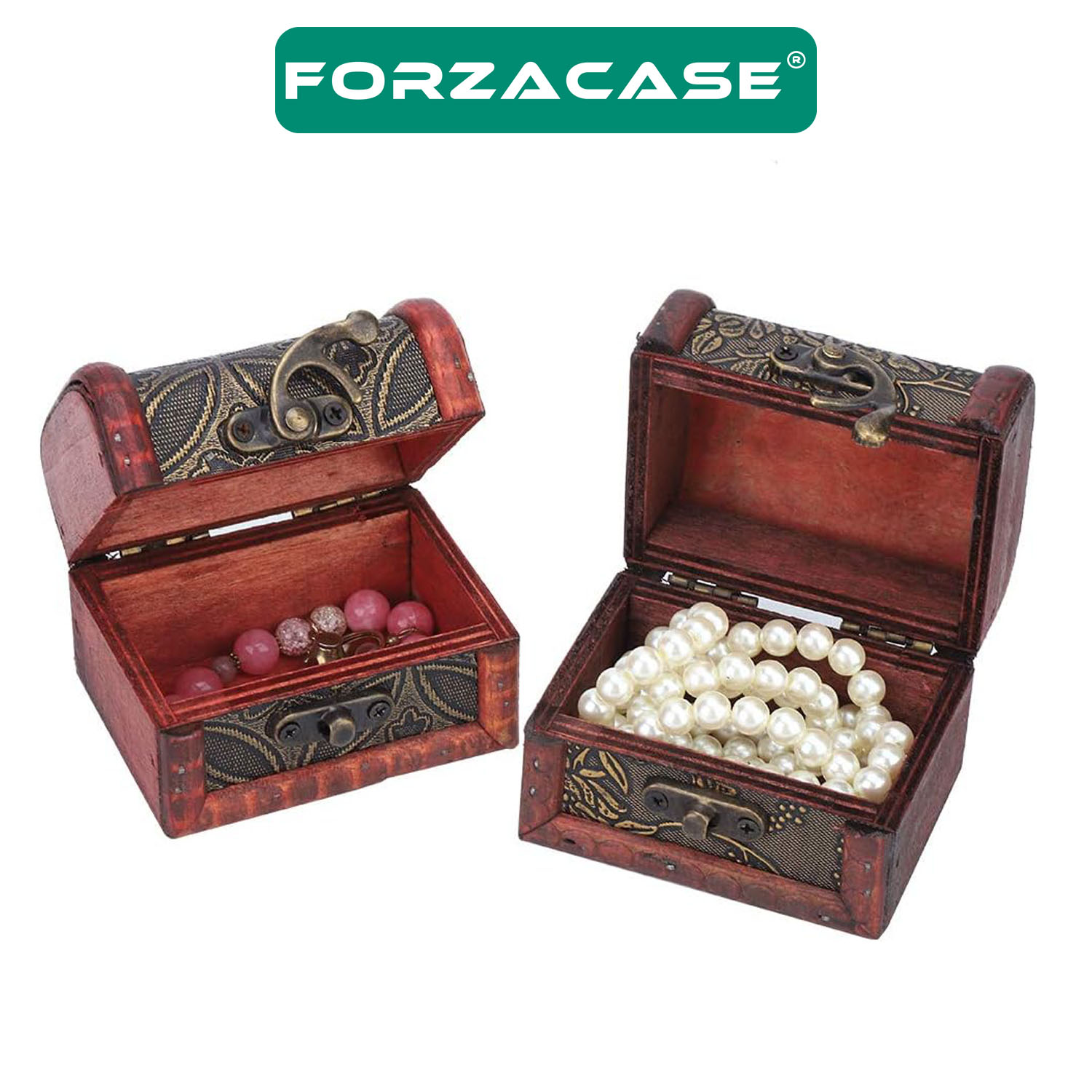 Forzacase%203’lü%20Vintage%20Nostalji%20Ahşap%20Deri%20Sandık%20Kutusu%203%20Boy%20Mücevher%20Takı%20Saklama%20Kutusu%20-%20FC365