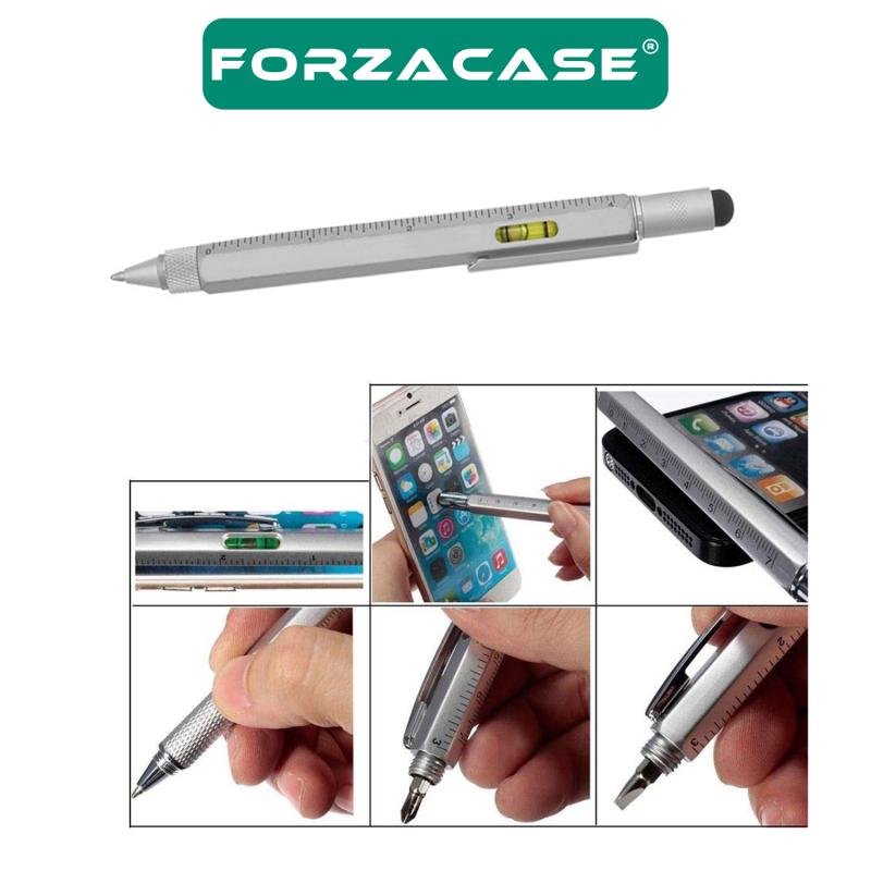 Forzacase%20Su%20Terazili%20Cetvelli%20Tornavidalı%20Çok%20Fonksiyonlu%20Mühendis%20Kalemi%20Dokunmatik%20Touchpen%20FC367