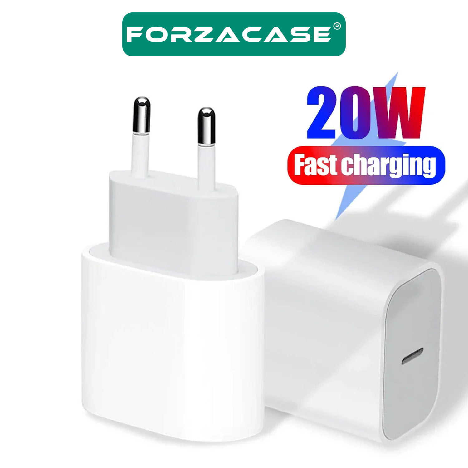 Forzacase%20Hızlı%20Şarj%20Destekli%2020W%20USB-C%20Güç%20Adaptörü%20Apple%20iOS%20Android%20uyumlu%20PD%20Adaptör%20-%20FC400