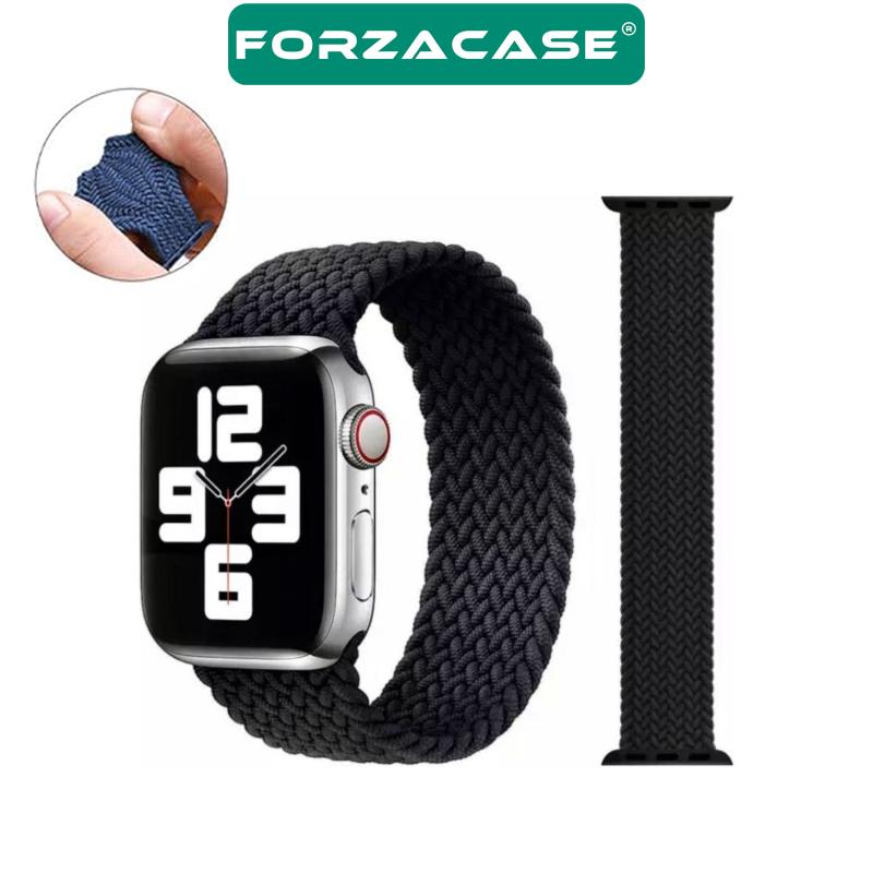 Forzacase%20Apple%20Watch%20SE%2040mm%20için%20Hasır%20Örgü%20Solo%20Loop%20Kordon%20Kayış%20-%20FC401