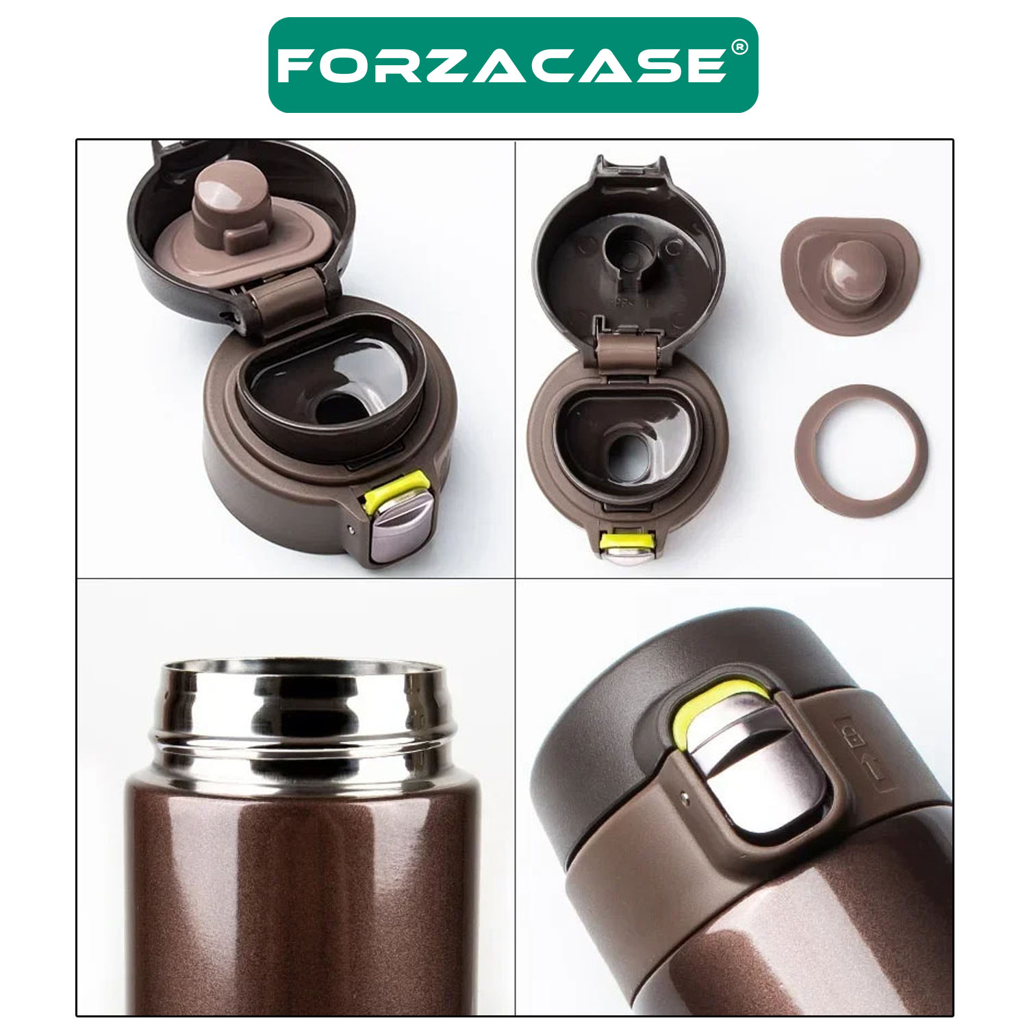 Forzacase%20Paslanmaz%20Çelik%20400%20ml%20Sıcak%20Soğuk%20Tutan%20Çay%20Kahve%20Su%20Termosu%20Matara%20-%20FC432