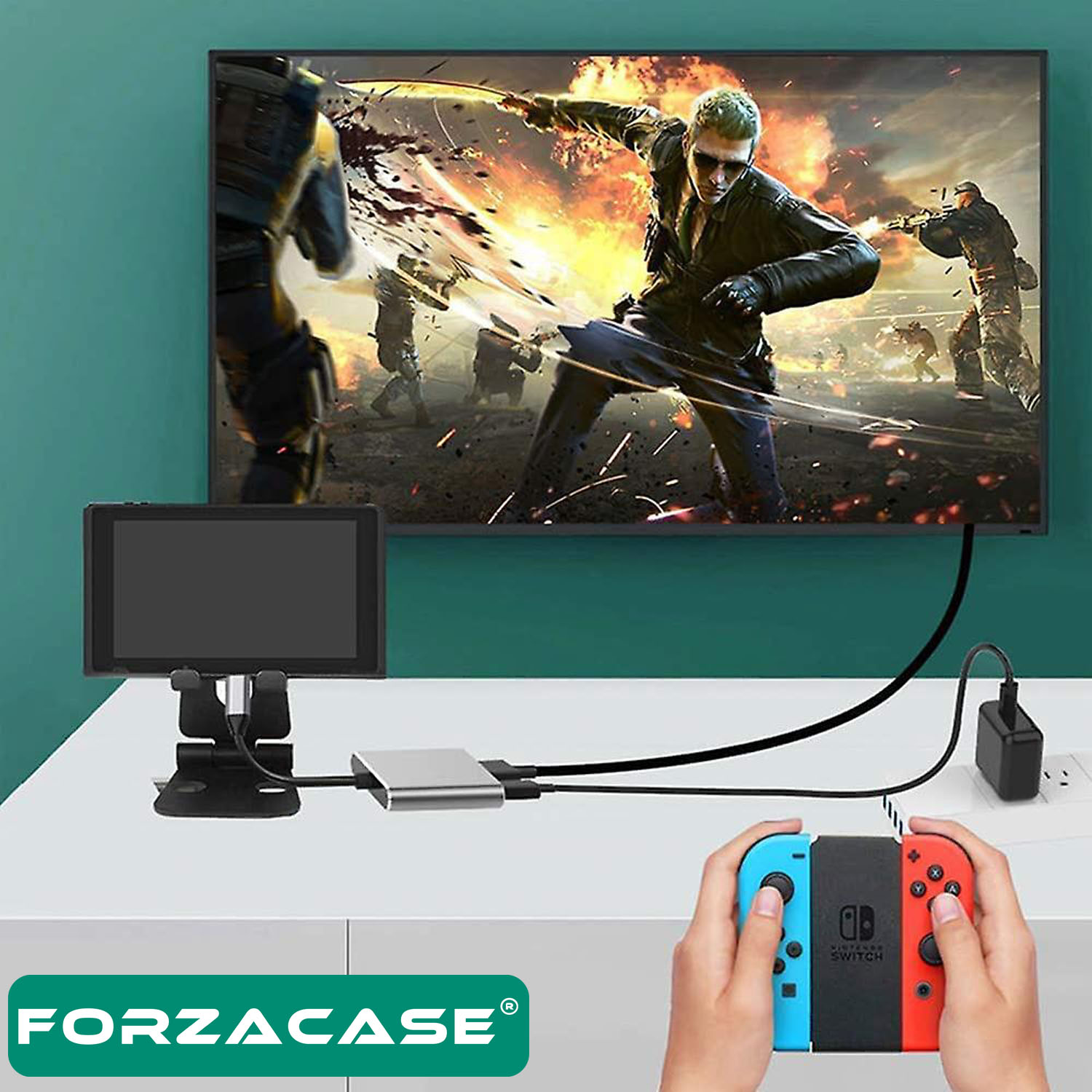 Forzacase%20USB%203.1%20Type%20C%20To%20Hdmi%20Usb%203.0%20Çevirici%20Dönüştürücü%20Adaptör%20Kablosu%20-%20FC444