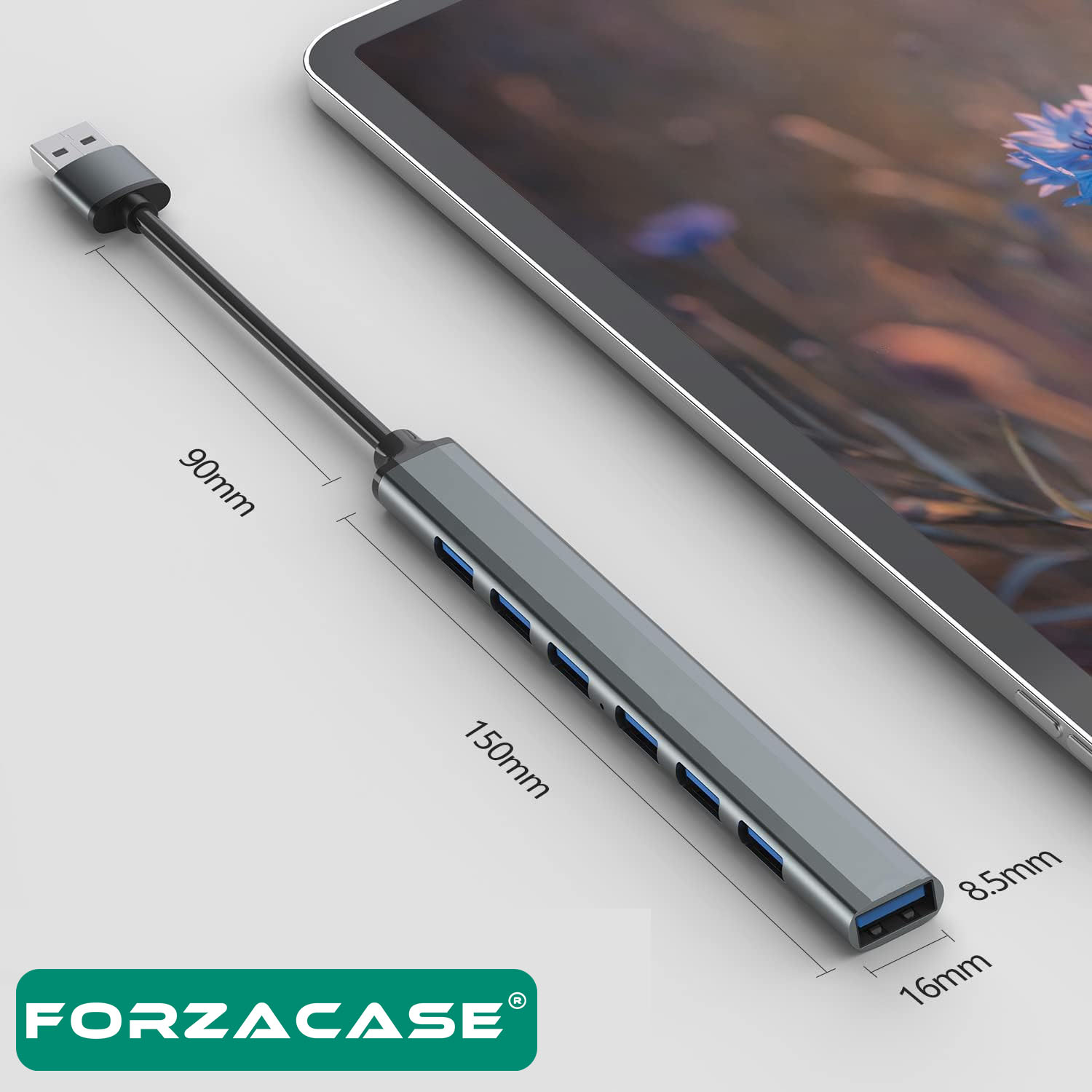 Forzacase%20USB%203.0%20to%20USB%202.0%20Port%20Çoğaltıcı%20Hub%207in1%20OTG%20Adaptör%206lı%20USB%20Çoklayıcı%20-FC445