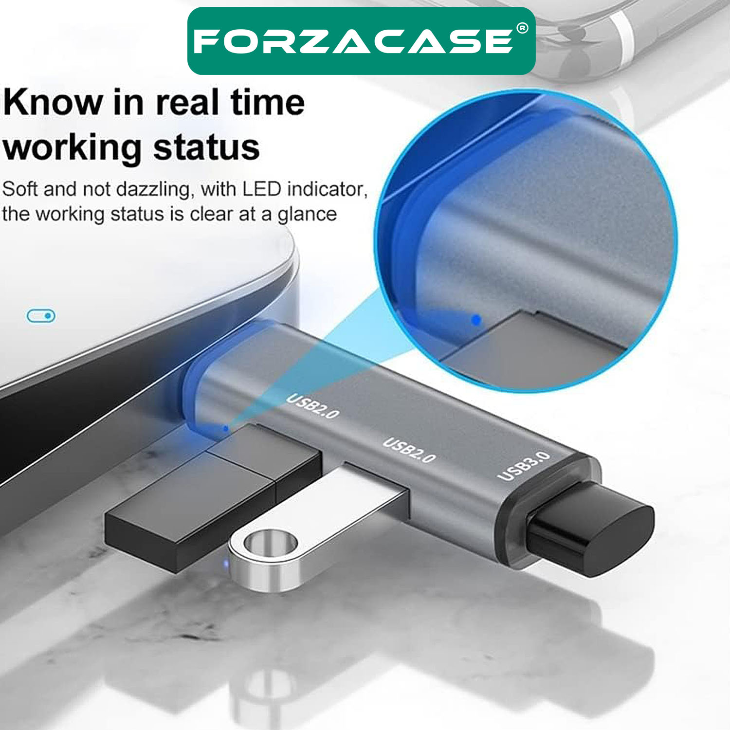 Forzacase%20Type-C%20to%20USB%203.0%20Çoğaltıcı%20Hub%203in1%20OTG%20Adaptör%20-%20FC446