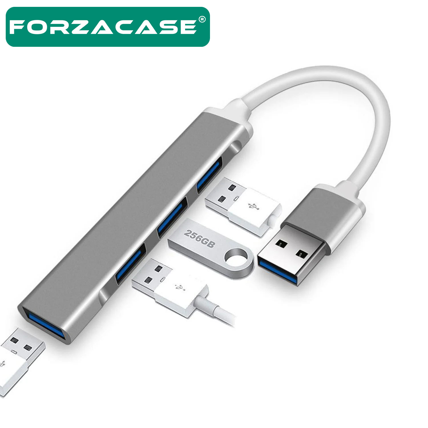 Forzacase%20USB%203.0%20to%20USB%202.0%20Port%20Çoğaltıcı%20Hub%204in1%20OTG%20Adaptör%204lü%20USB%20Çoklayıcı%20-%20FC448