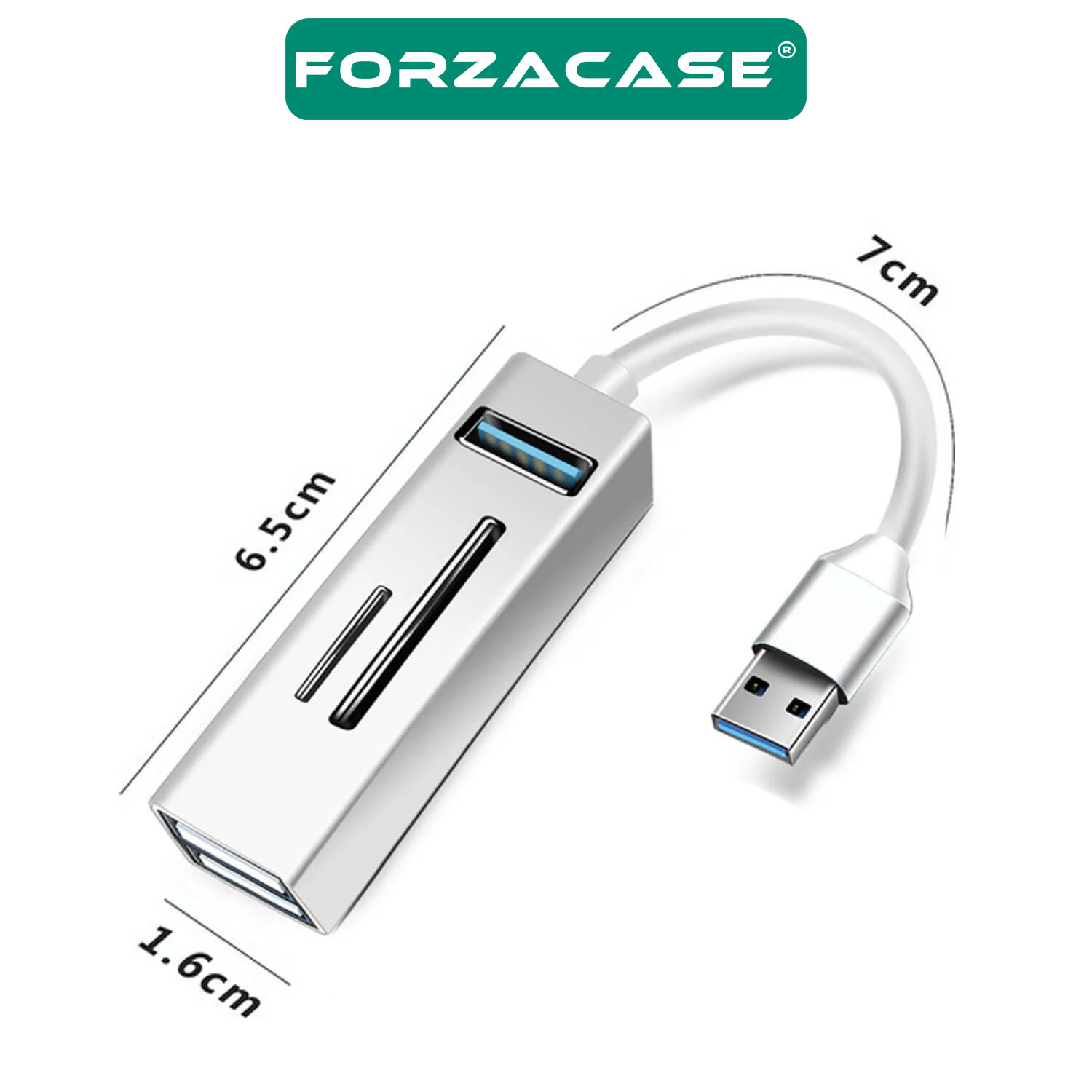 Forzacase%20USB%203.0%20Çoğaltıcı%20Hub%20Kart%20Okuyuculu%205in1%20USB%20OTG%20SD/TF%20-%20FC451