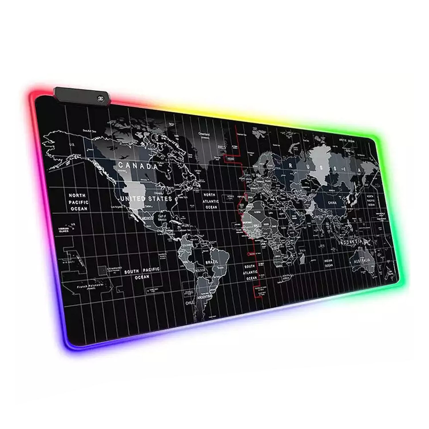 Forzacase%20RGB%20Ledli%20Gaming%20Mouse%20Pad%2080x30cm%20Dünya%20Haritası%20-%20FC454