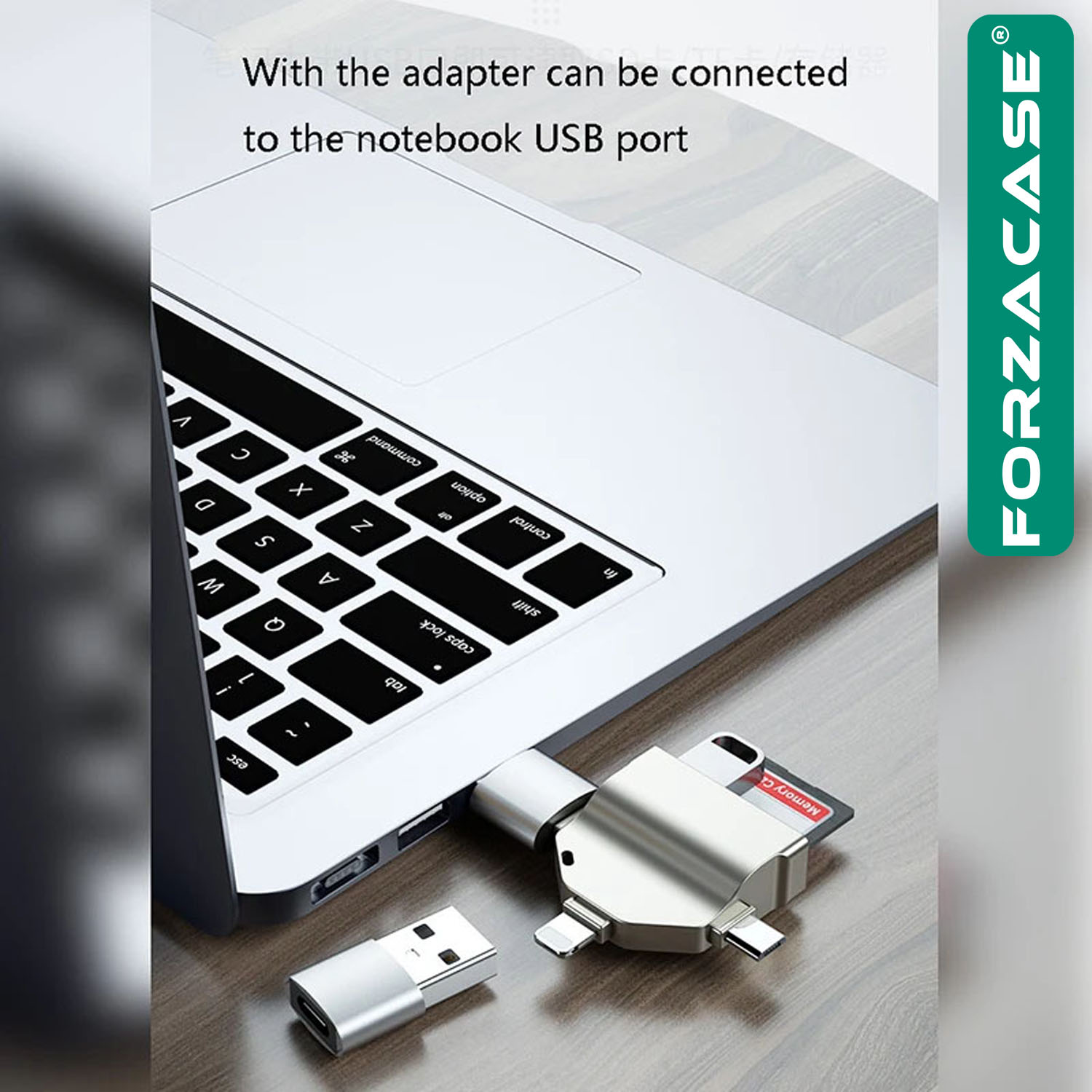 Forzacase%20Lightning%20Type-C%20Micro%20USB%20to%20USB%20Flash%20Bellek%20ve%20SD%20/%20TF%20Kart%20Okuyucu%20Adaptör%20-%20FC459