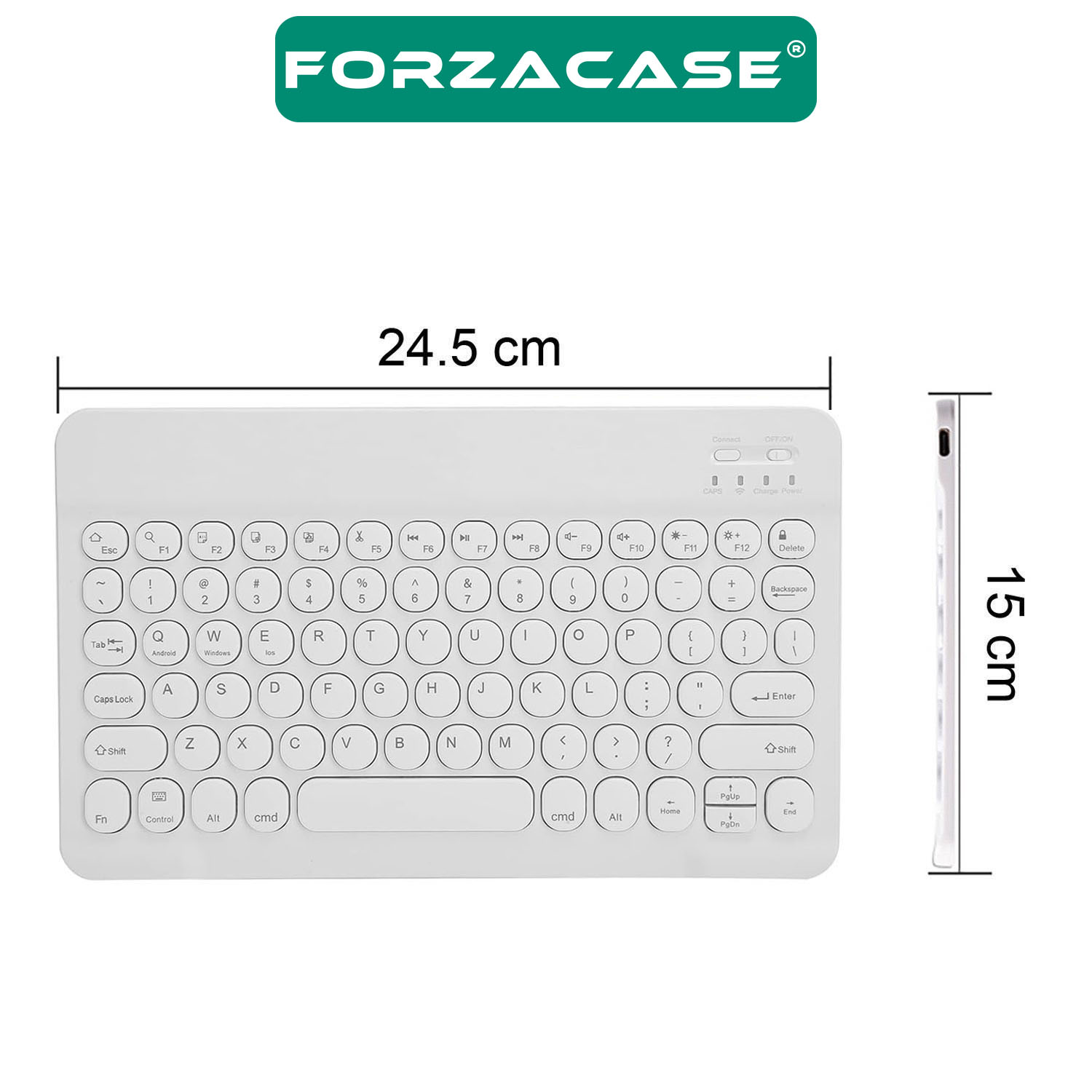 Forzacase%20Tablet%20ve%20Telefonlar%20için%20Yuvarlak%20Tuşlu%20Bluetooth%20Klavye%20ve%20Mouse%20Seti%20-%20FC465