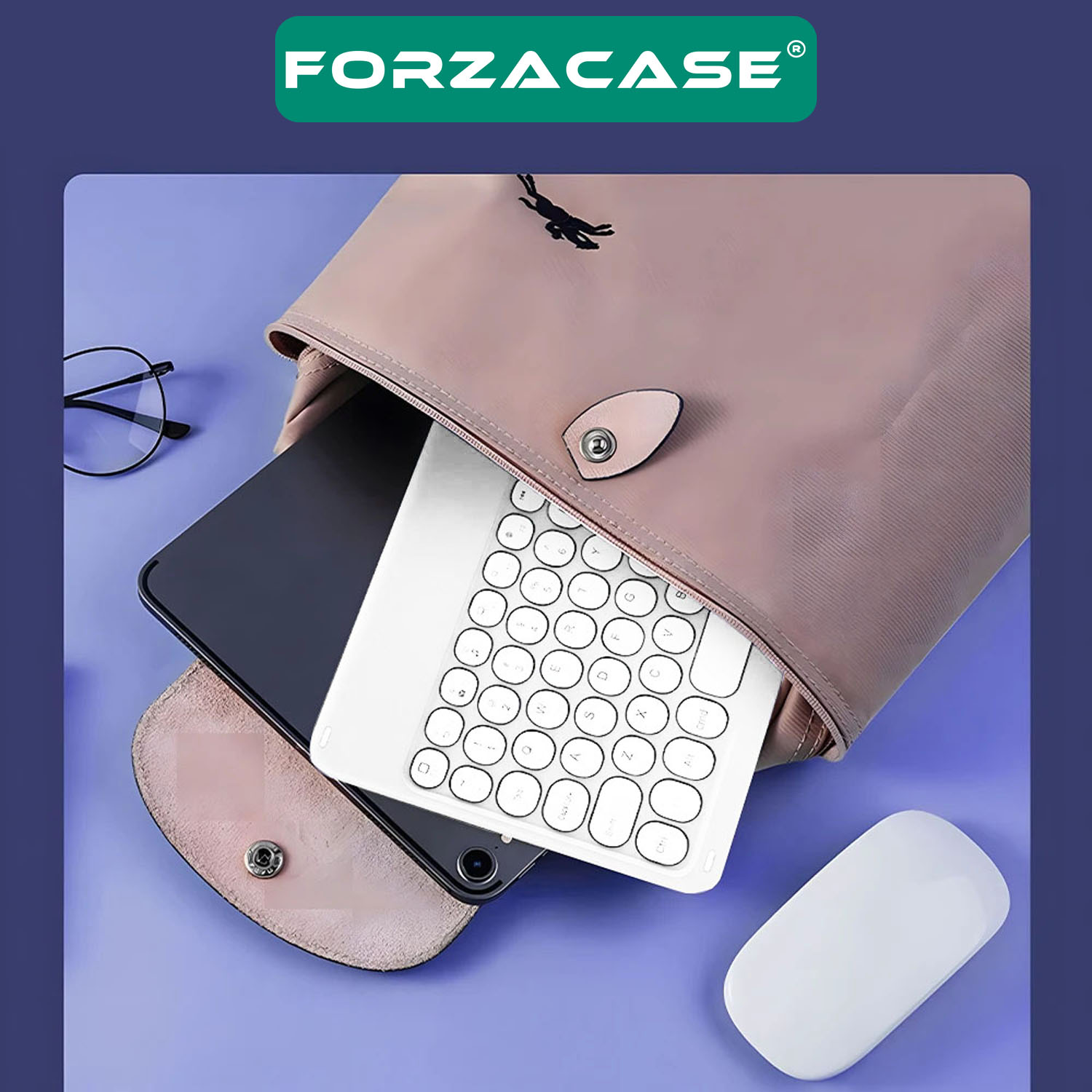 Forzacase%20Tablet%20ve%20Telefonlar%20için%20Yuvarlak%20Tuşlu%20Bluetooth%20Klavye%20ve%20Mouse%20Seti%20-%20FC465