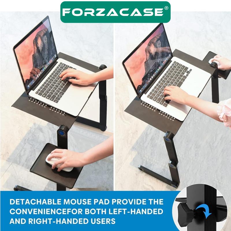 Forzacase%20Alüminyum%20Yükseklik%20Ayarlı%20Mouse%20Padli%20Notebook%20Tablet%20Laptop%20Sehpası%20Stand%20-%20FC466