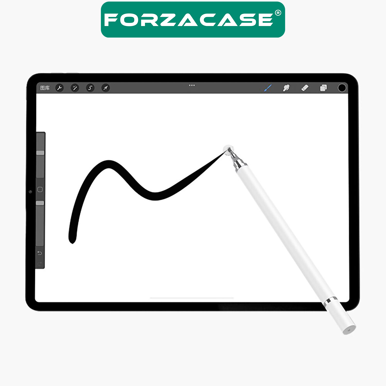 Forzacase%20Universal%20Telefon%20Tablet%20iPad%202in1%20Disk%20Uçlu%20Stylus%20Pen%20Dokunmatik%20Kalem%20-%20FC470