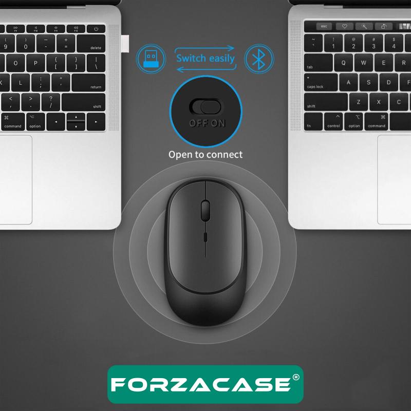 Forzacase%201600%20DPI%20Şarj%20Edilebilir%202.4%20GHz%20Bluetooth%20Kablosuz%20Mouse%20-%20FC474