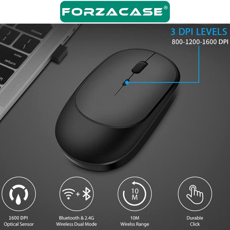 Forzacase%201600%20DPI%20Şarj%20Edilebilir%202.4%20GHz%20Bluetooth%20Kablosuz%20Mouse%20-%20FC474