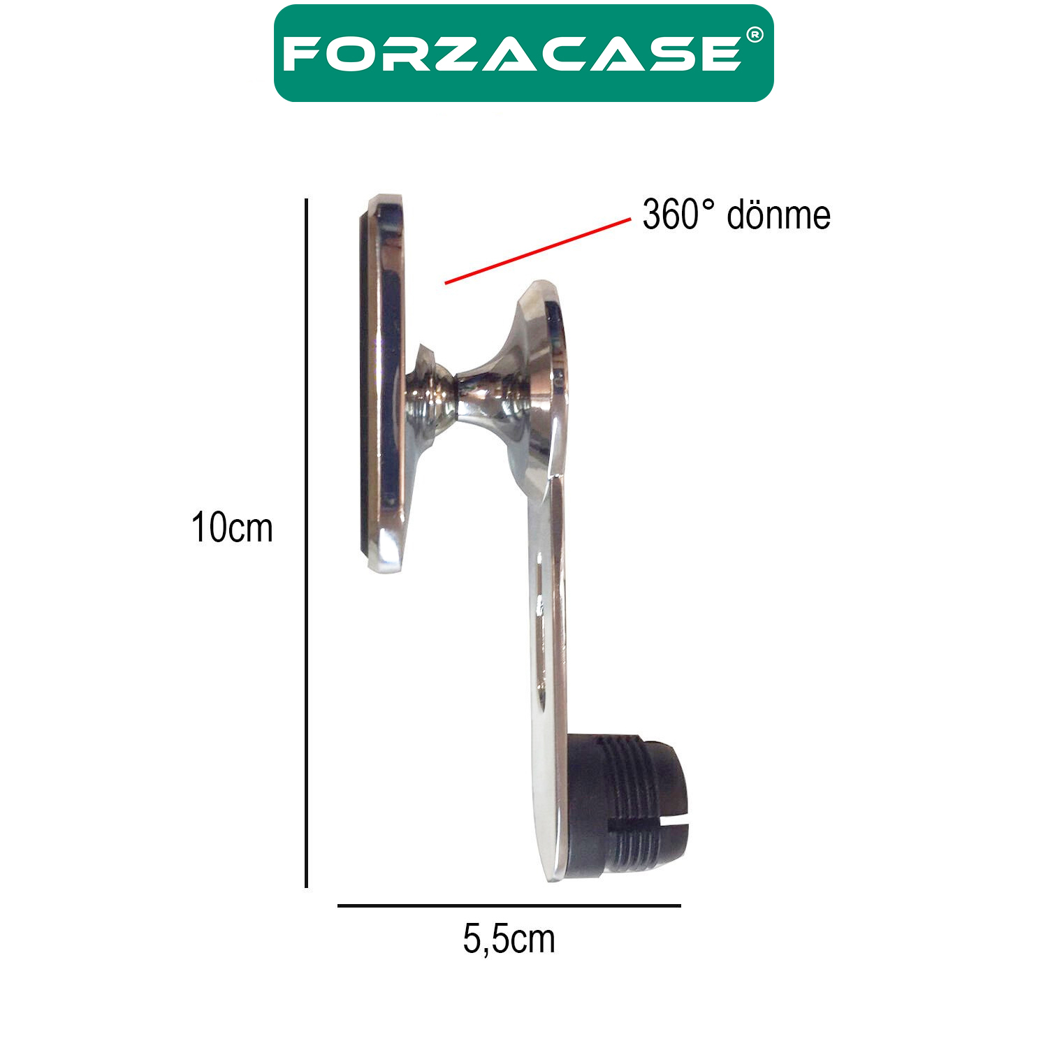 Forzacase%20Güçlendirilmiş%20Mıknatıslı%20Izgaralıktan%20Kelepçeli%20Araç%20İçi%20Telefon%20Tutucu%20-%20FC476