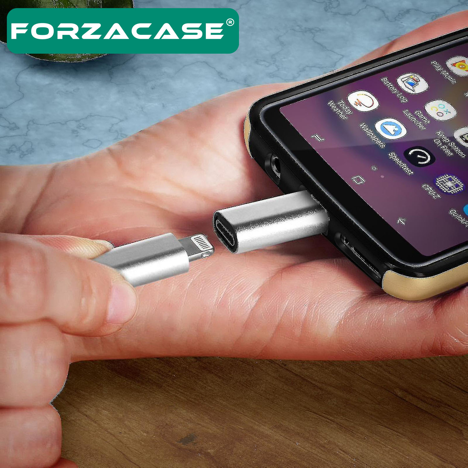 Forzacase%20Lightning%20to%20Type-C%20Şarj%20ve%20Data%20Adaptörü%20-%20FC483