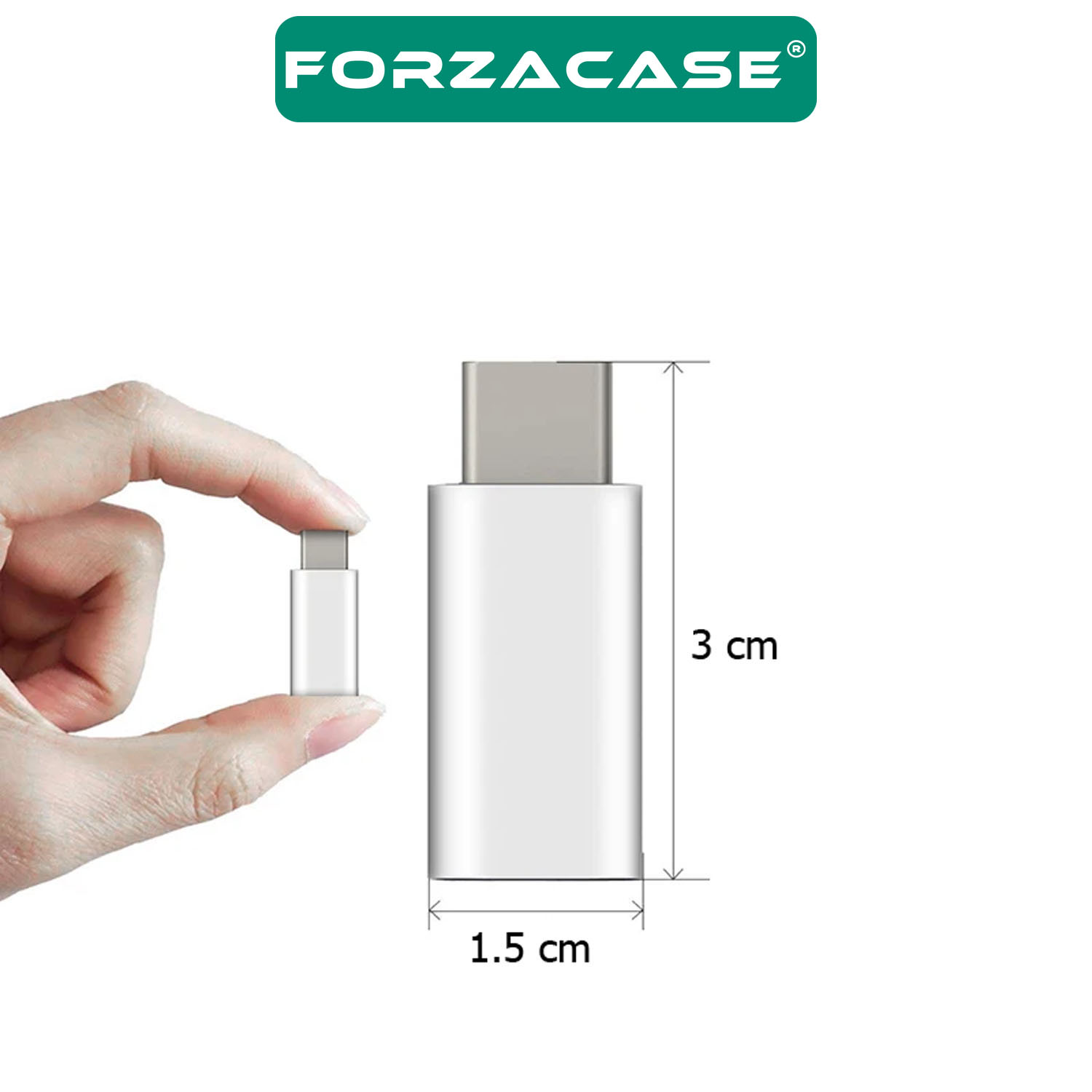 Forzacase%20Lightning%20to%20Type-C%20Şarj%20ve%20Data%20Adaptörü%20-%20FC483