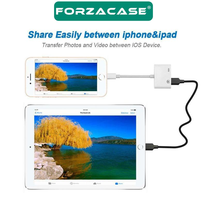 Forzacase%20Lightning%20to%20Type%20C%20USB%203.0%20iphone%20iPad%20Bağlantı%20Şarj%20ve%20Kamera%20Adaptörü%20-%20FC489