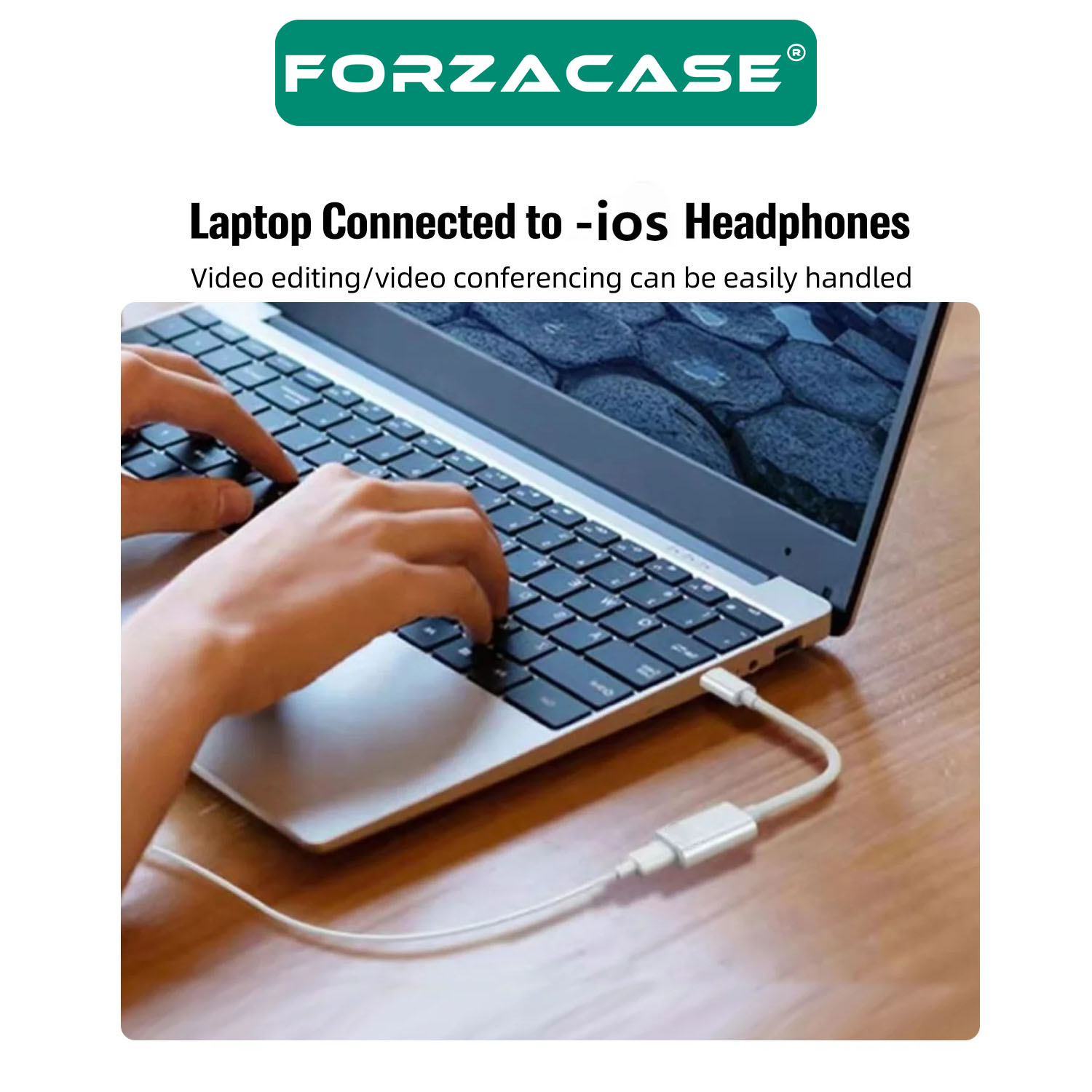 Forzacase%20Type-C%20to%20Lightning%20Çevirici%20Adaptör%20Şarj%20ve%20Kulaklık%20Çevirici%20-%20FC497