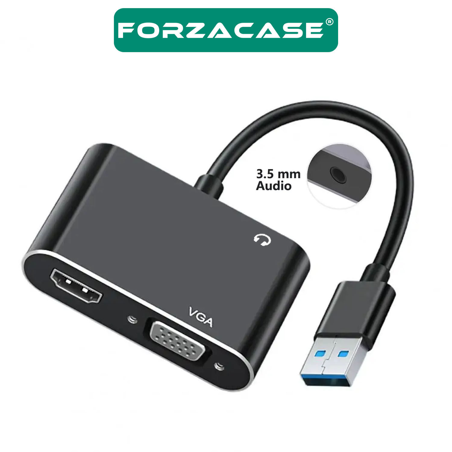 Forzacase%20USB%203.0%20to%20HDMI%20VGA%20Çevirici%203.5mm%20Aux%20Destekli%20Adaptör%20Görüntü%20ve%20Ses%20Aktarıcı%20-%20FC498