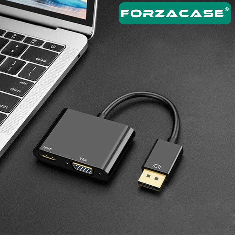 Forzacase%203in1%20DP%20to%20HDMI%20+%20VGA%20Adaptör%204K%2030hz%20Görüntü%20Adaptörü%20-%20FC503