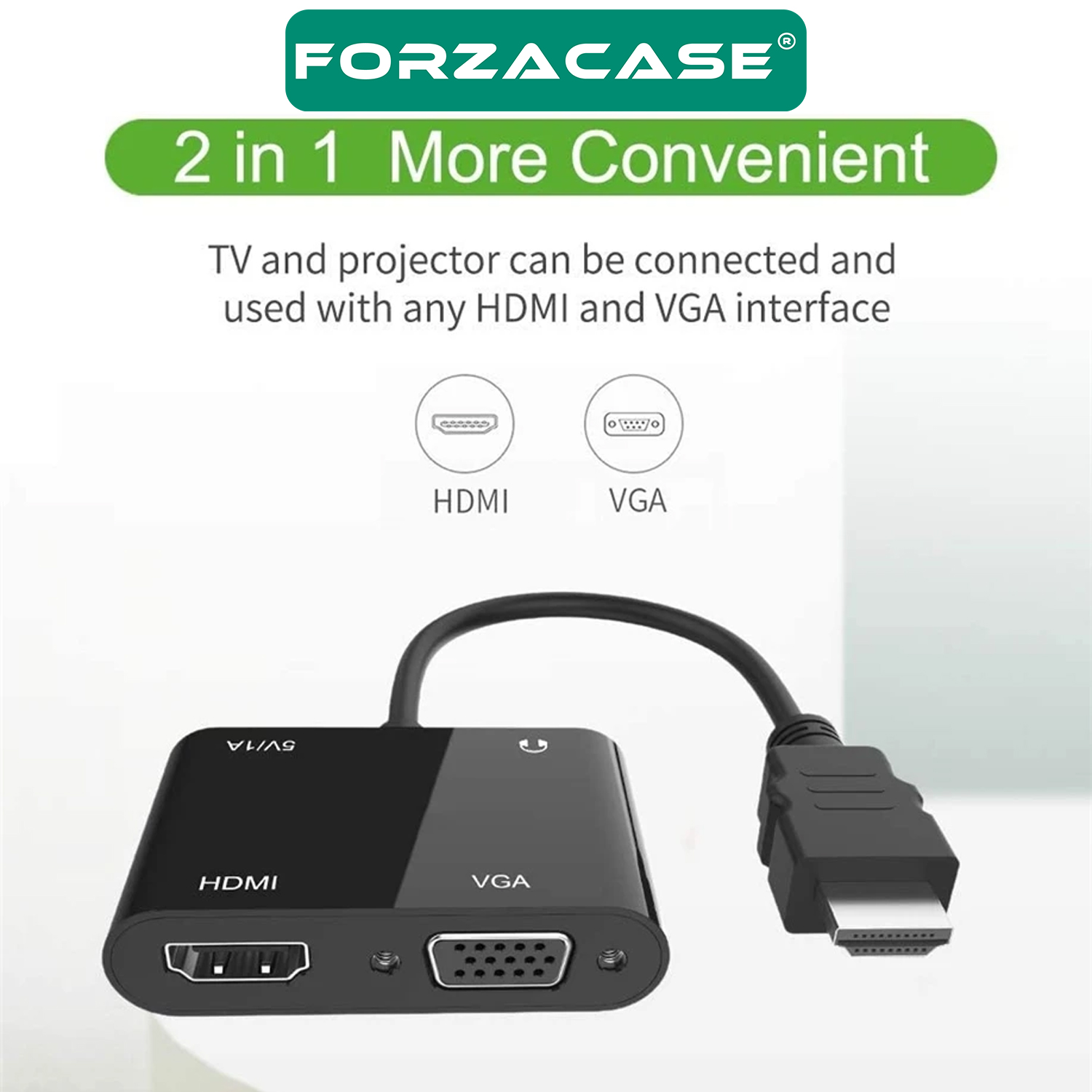 Forzacase%204in1%20HDMI%20TO%20VGA%20Adaptör%20Type%20C%20Aux%20Çevirivi%20Adaptör%20-%20FC504