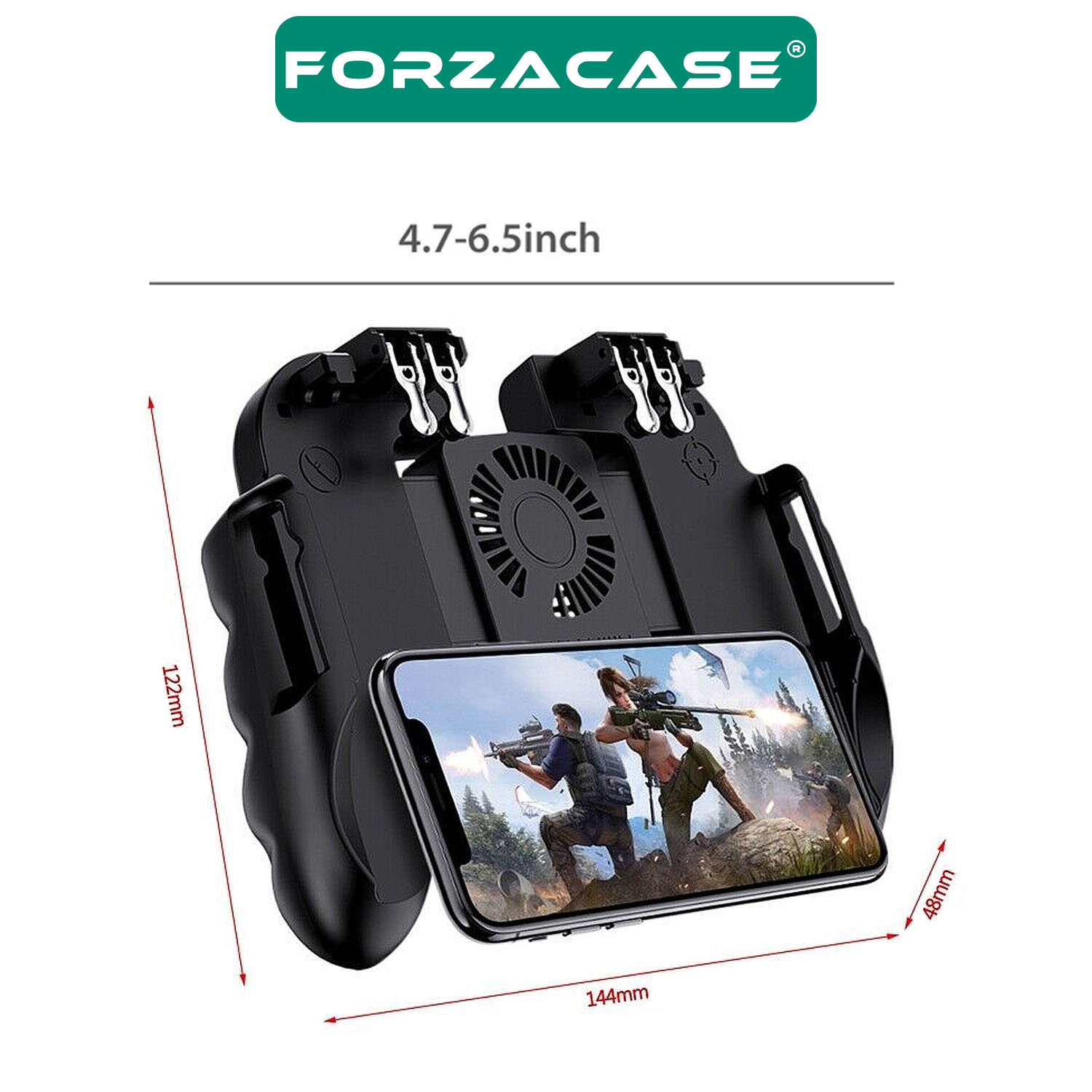 Forzacase%204.7’’-6.5’’%20Telefonlar%20ile%20uyumlu%20Fansız%20Telefon%20Oyun%20Kolu%20PubG%20Tetik%20Düğmesi%20-%20FC516