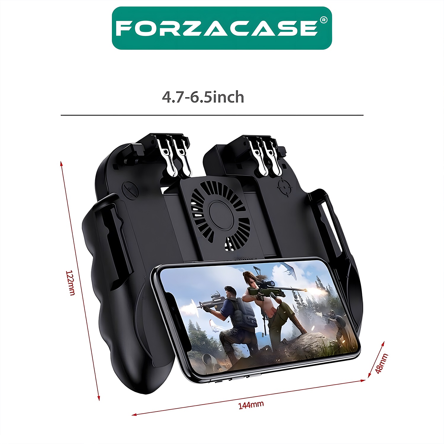 Forzacase%20iPhone%2011%20-%2011%20Pro%20ile%20uyumlu%20Fansız%20Telefon%20Oyun%20Kolu%20PubG%20Tetik%20Düğmesi%20-%20FC516