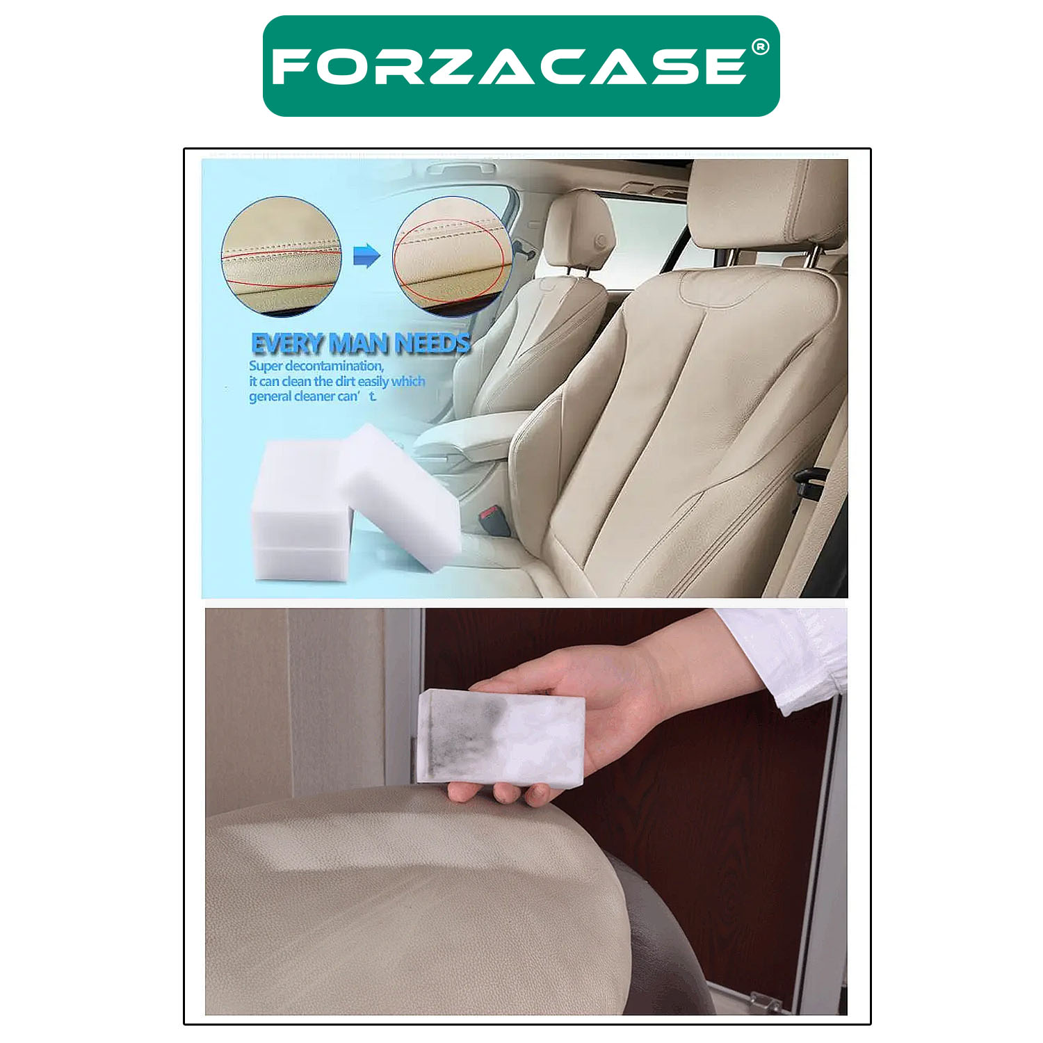 Forzacase%20Çok%20Amaçlı%20Günlük%20Banyo%20Mutfak%20Araba%20Temizliği%20için%20Sihirli%20Nano%20Temizlik%20Süngeri%20-%20FC524