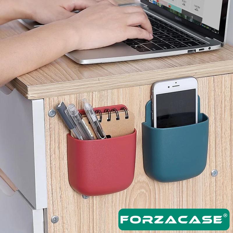 Forzacase%20Çok%20Amaçlı%20Duvara%20Monte%20Telefon%20Şarj%20İstasyonu%20Masa%20Düzenleyici%20Organizer%20-%20FC526