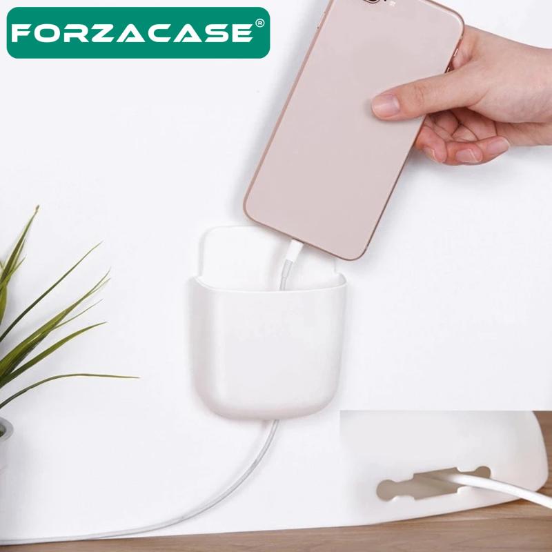 Forzacase%20Çok%20Amaçlı%20Duvara%20Monte%20Telefon%20Şarj%20İstasyonu%20Masa%20Düzenleyici%20Organizer%20-%20FC526