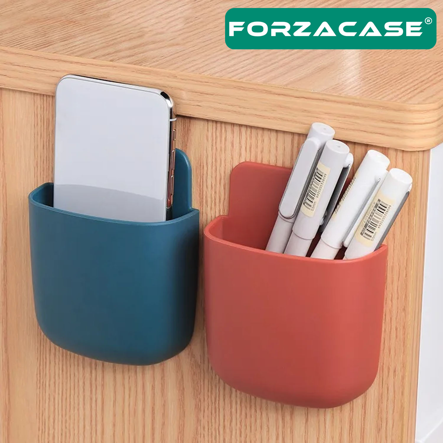 Forzacase%20Çok%20Amaçlı%20Duvara%20Monte%20Telefon%20Şarj%20İstasyonu%20Masa%20Düzenleyici%20Organizer%20-%20FC526