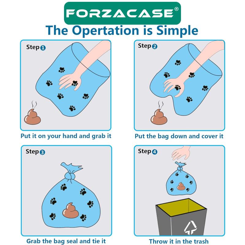 Forzacase%204’lü%20Rulo%20Evcil%20Hayvan%20Köpek%20Kedi%20Dışkı%20Toplama%20Kaka%20Rulosu%20Torbası%20Poşeti%20-%20FC529