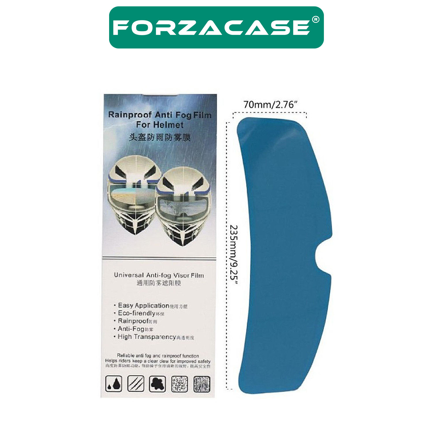 Forzacase%20Universal%20Motosiklet%20Kaskı%20için%20Yağmur%20Kaydırıcı%20Buhar%20Önleyici%20-%20FC548