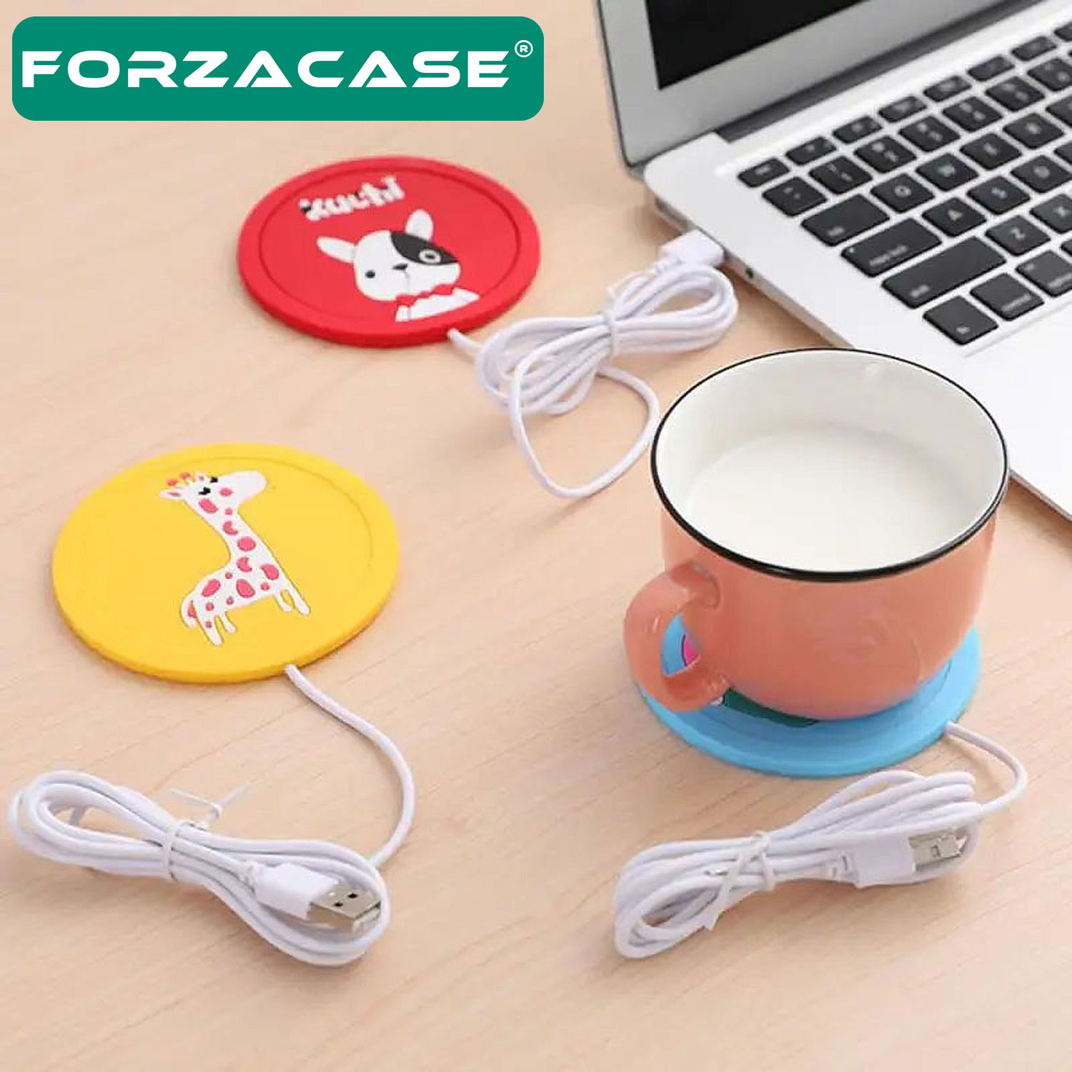 Forzacase%20USB%20Girişli%20Pratik%20Silikon%20Bardak%20Altı%20Isıtıcı%20-%20FC549