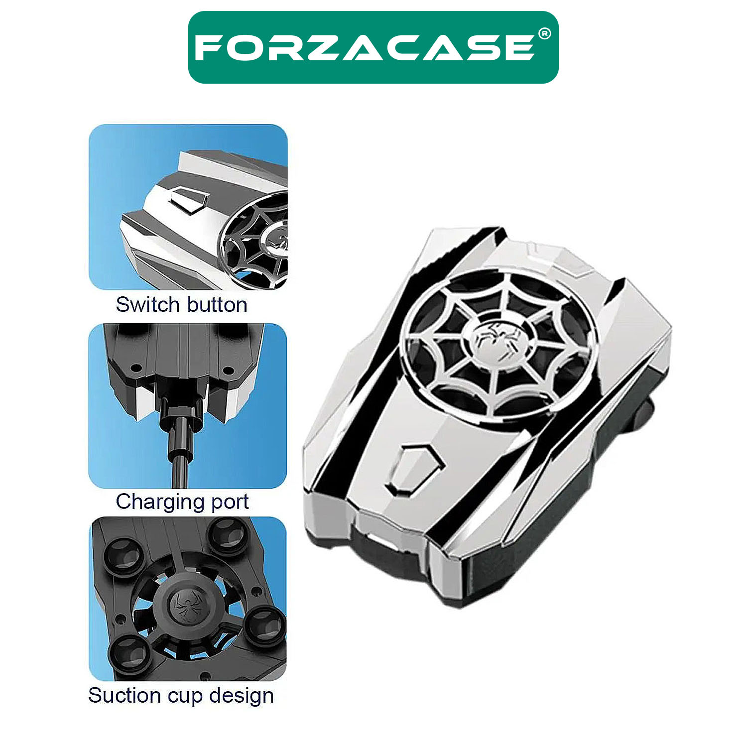 Forzacase%20Xiaomi%20Black%20Shark%205-5%20Pro%20uyumlu%205000%20RPM%20Kablolu%20Isı%20Önleyici%20Soğutucu%20Fan%20Cooler%20FC559