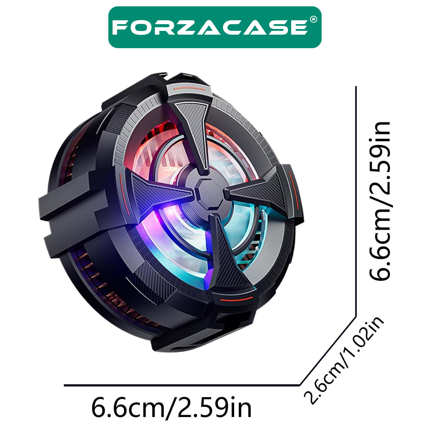 Forzacase%20Xiaomi%20Black%20Shark%204-4%20Pro%20uyumlu%205500%20RPM%20Kablolu%20RGB%20Işıklı%20Manyetik%20Soğutucu%20Fan%20FC560