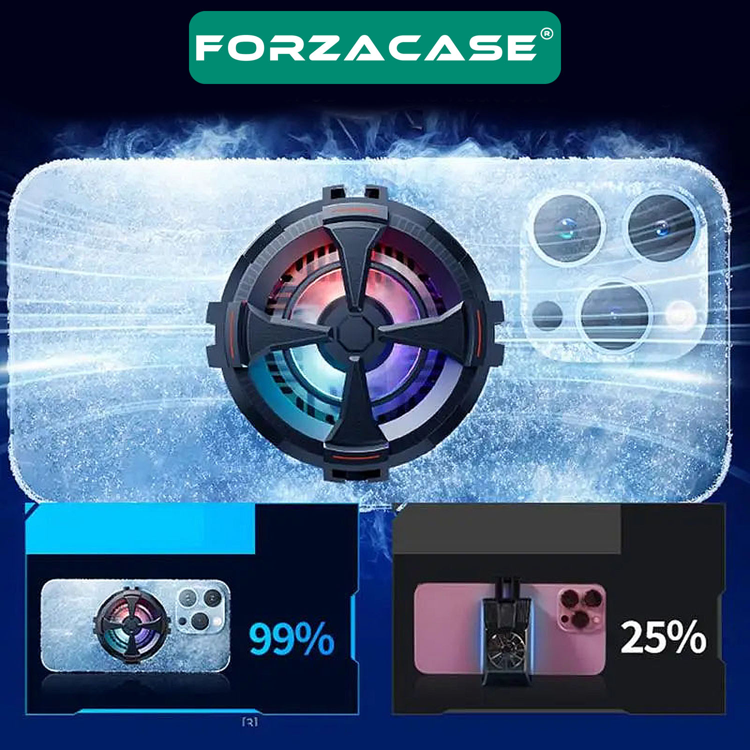 Forzacase%20Xiaomi%20Redmi%20K50%20Gaming%20uyumlu%205500%20RPM%20Kablolu%20RGB%20Işıklı%20Manyetik%20Soğutucu%20Fan%20-%20FC560