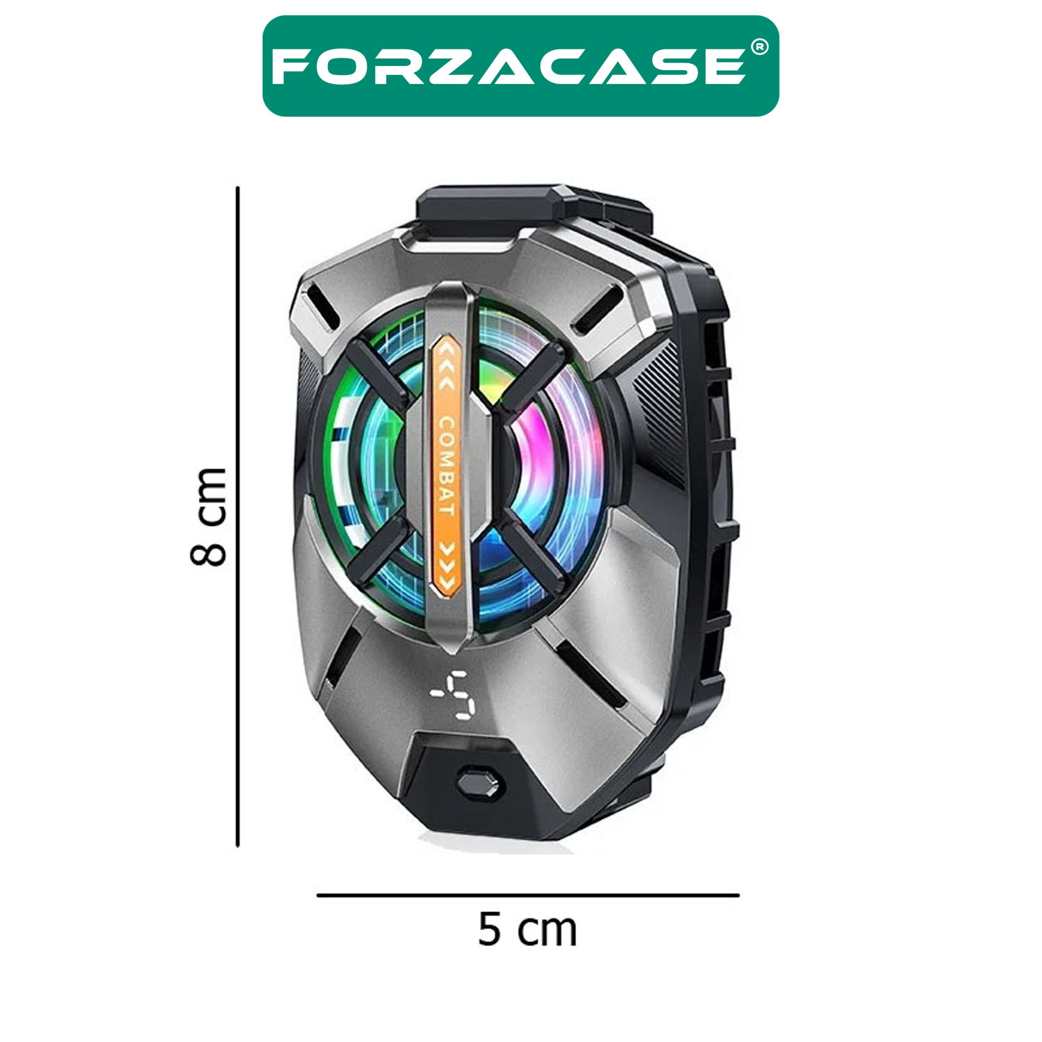 Forzacase%205000%20RPM%20Kablolu%20Dijital%20Göstergeli%20Işıklı%20Cep%20Telefonu%20Soğutucu%20Isı%20Önleyici%20Fan%20-%20FC594