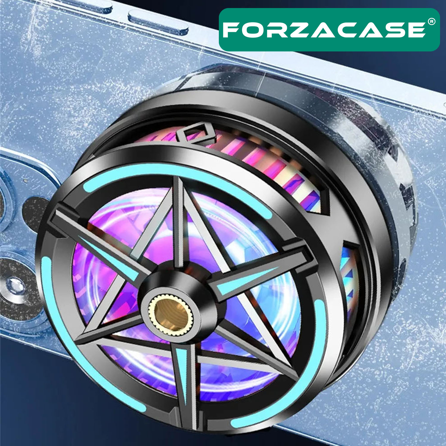 Forzacase%205500%20RPM%20Kablolu%20RGB%20Işıklı%20Manyetik%20Tablet%20ve%20Telefon%20Soğutucu%20Isı%20Önleyici%20Fan%20-%20FC602